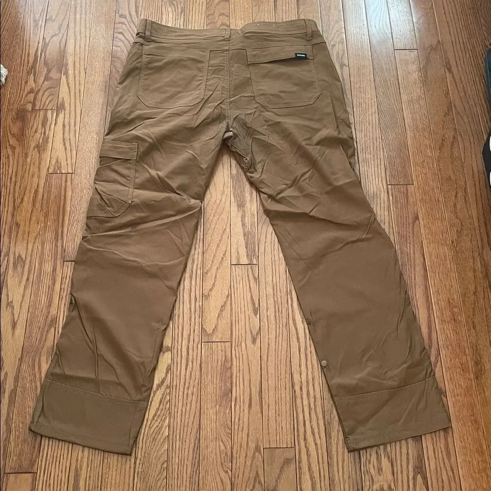 Prana Tan Cargo Slim Fit Pants Men’s Sz 36/30 - Picture 2 of 15